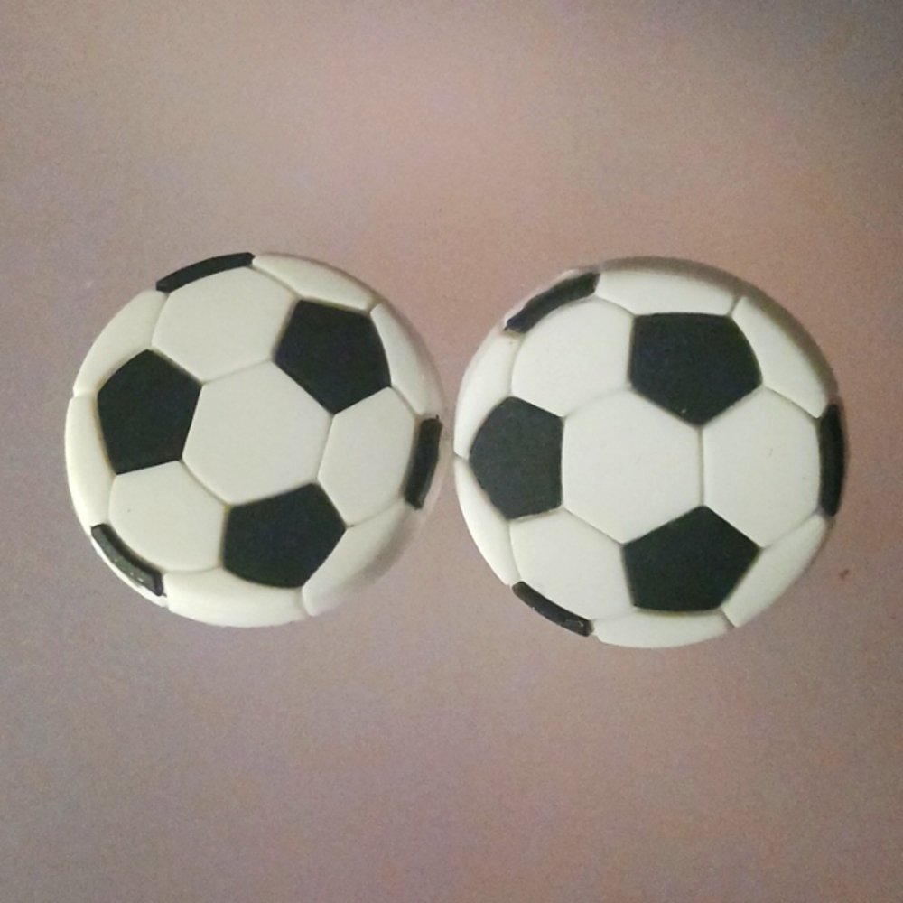2 Soccer Croc Charms